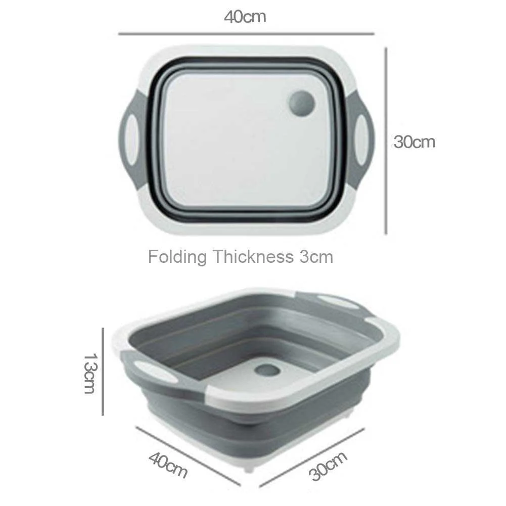 Tabla de Corte Expandible Multiusos 3 en 1 - Origami Home - Imagen 2