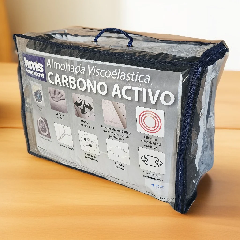 ALMOHADA VISCOELÁSTICA CARBONO ACTIVO - Imagen 4