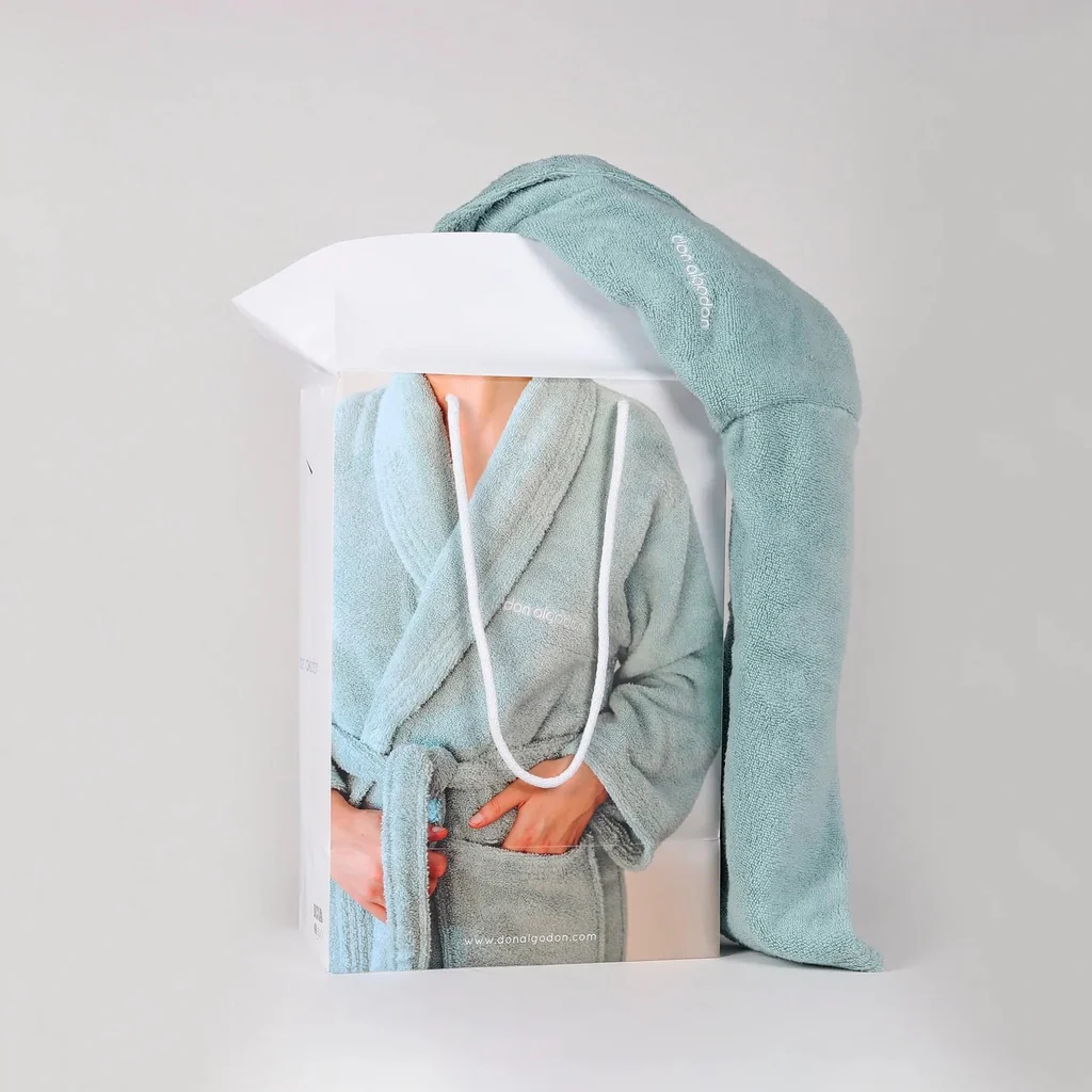 ALBORNOZ ZERO TWIST AGUA MARINA DON ALGODÓN - Imagen 5