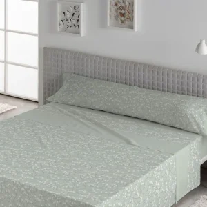 JUEGO DE SABANAS TELA ANDIA VERDE KARAMELO