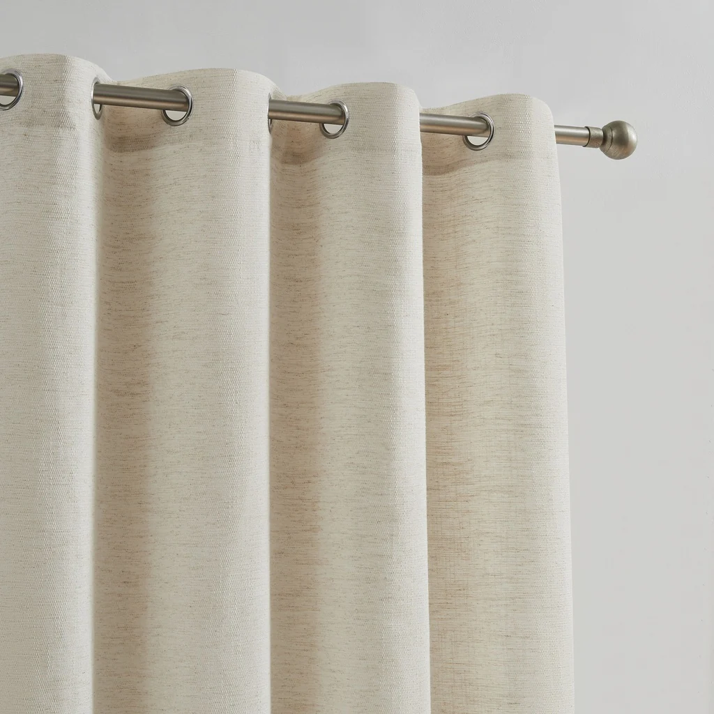 CORTINA RUSTICA LINO CD-5340 CRUDO CAMALTEX - Imagen 2