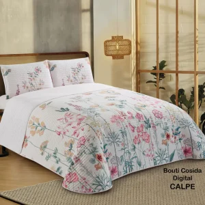 Colcha bouti Calpe – Ropa de cama floral y reversible | Dolz | Textilov