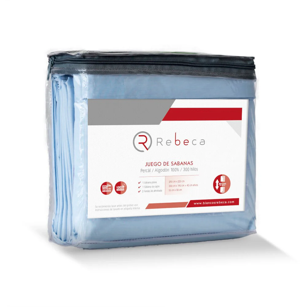 Sábana Algodón Confort 300 Rebeca- Elegir Tamaño y Color - Imagen 8