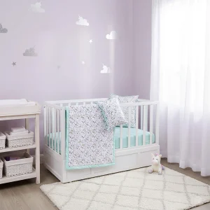 Juego de Cuna Cary bebé Unicornios 4 Piezas