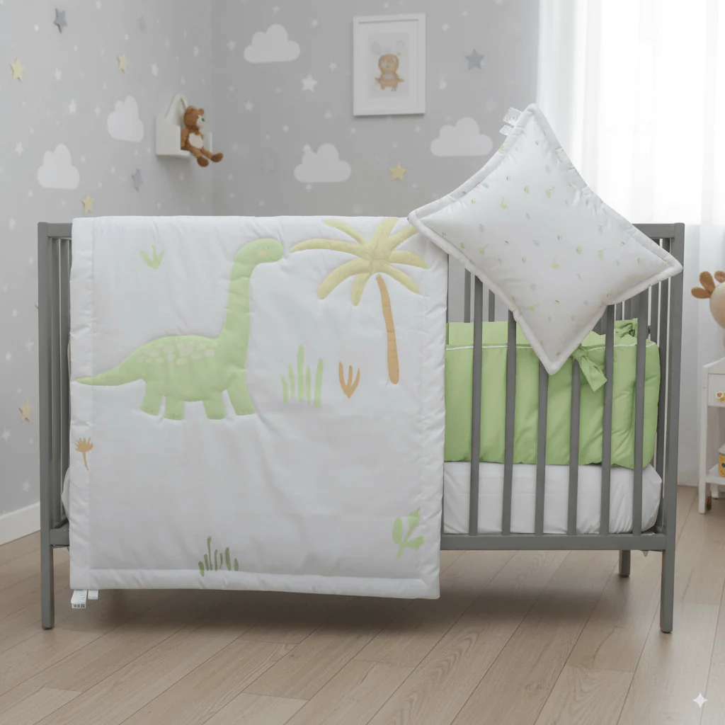 Juego de Cuna Cary Dino brach 4 piezas Verde