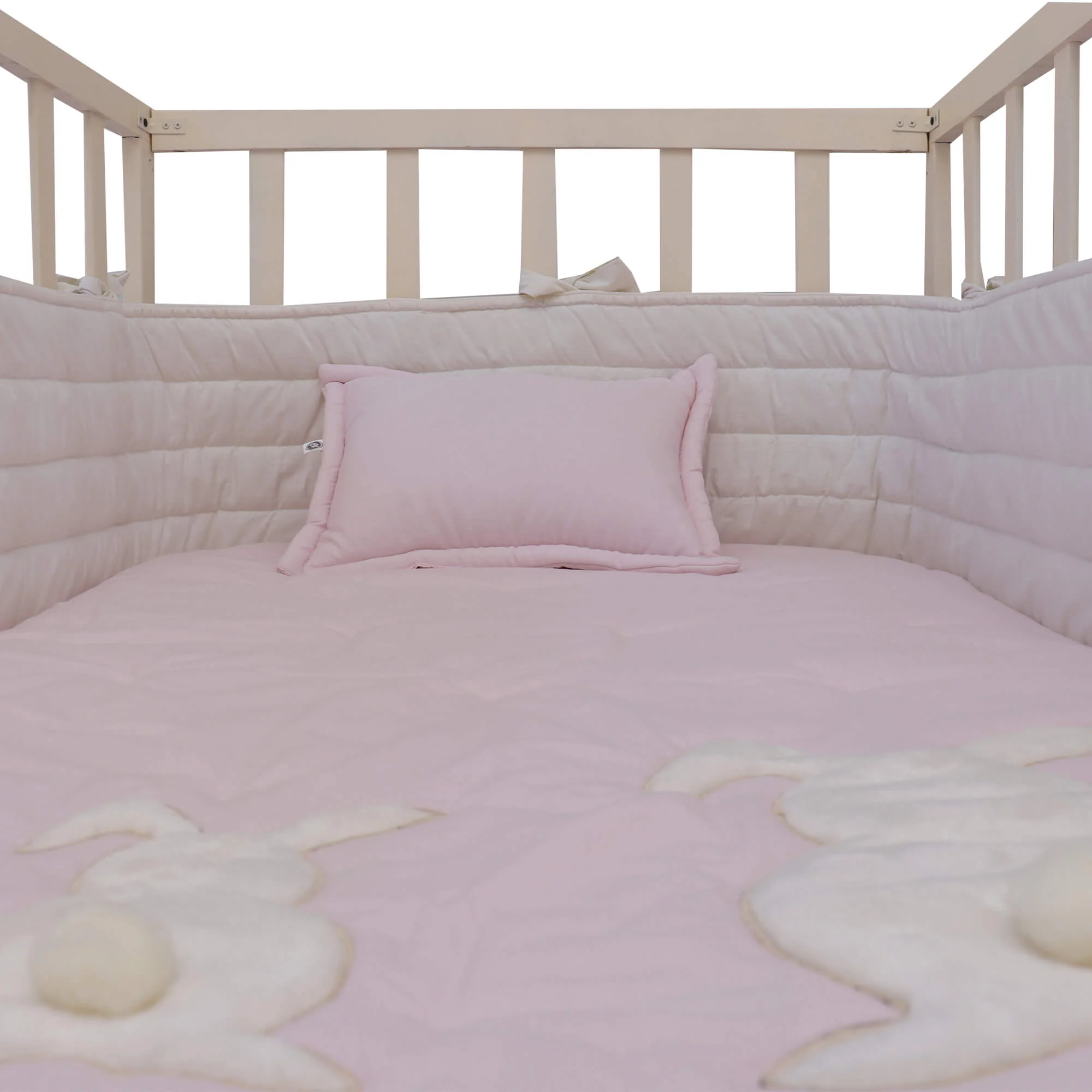 Juego de Cuna Cary bebé Conejitos 4 piezas Rosa - Imagen 4