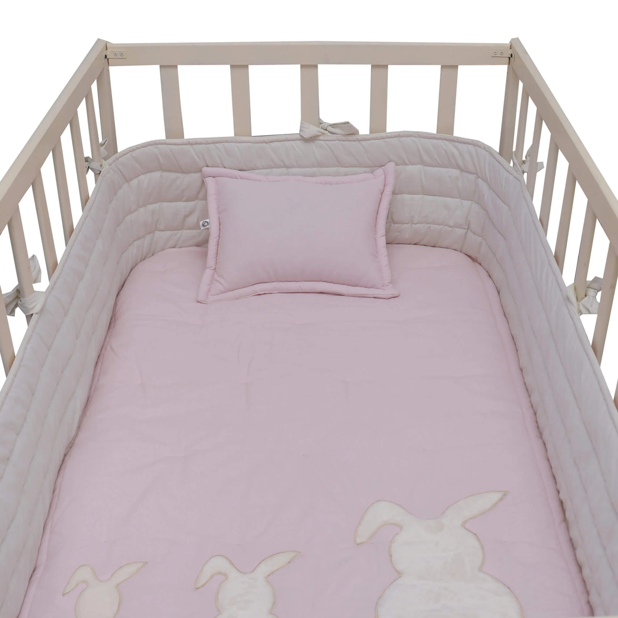 Juego de Cuna Cary bebé Conejitos 4 piezas Rosa - Imagen 2