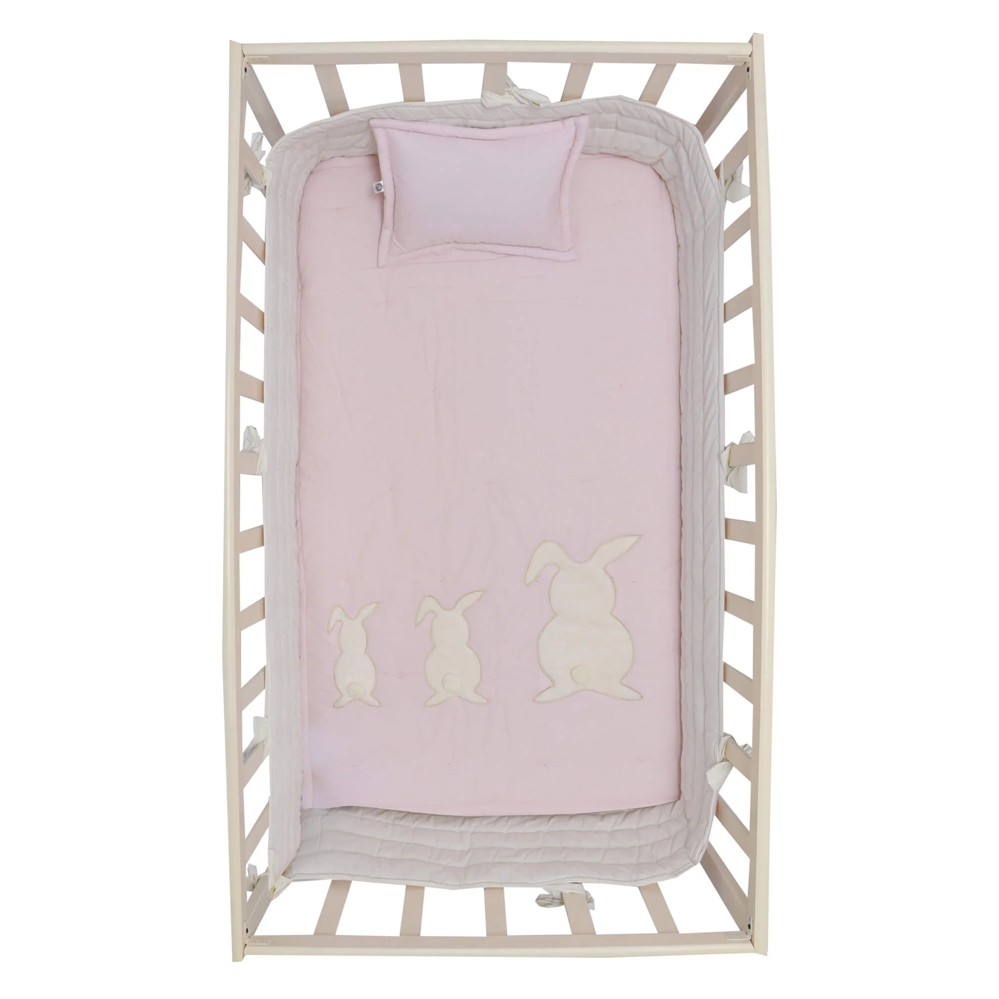 Juego de Cuna Cary bebé Conejitos 4 piezas Rosa - Imagen 6